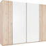 SCHWEBETÜRENSCHRANK in Weiß, Buchefarben - Buchefarben/Alufarben, Design, Holzwerkstoff/Kunststoff (270/225/61cm) - Ti`me SCHWEBETÜRENSCHRANK in Weiß, Buchefarben - Buchefarben/Alufarben, Design, Holzwerkstoff/Kunststoff (270/225/61cm) - Ti`me