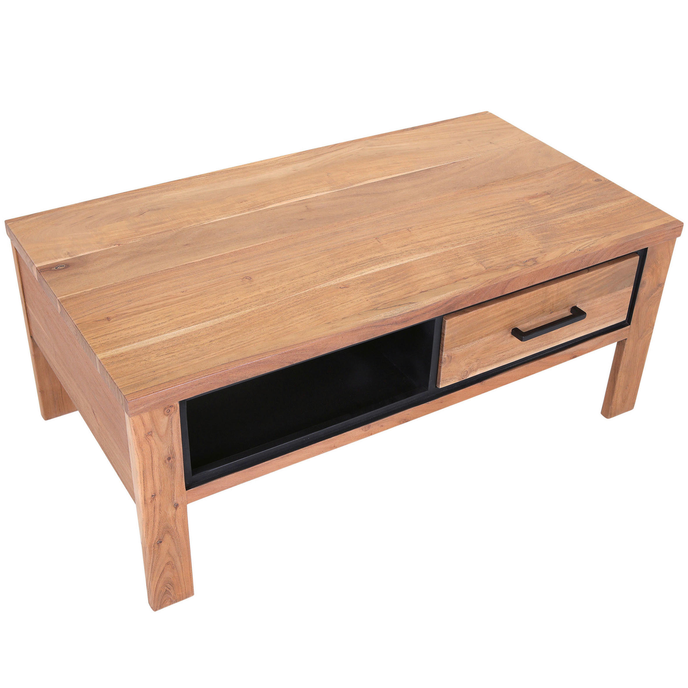 COUCHTISCH Akazie massiv 110/60/45 cm rechteckig Akaziefarben  - Akaziefarben, LIFESTYLE, Holz (110/60/45cm) - Landscape