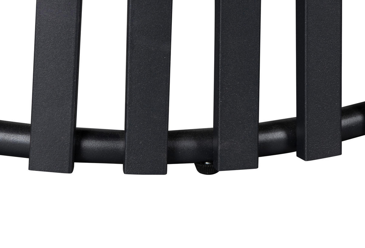 COUCHTISCH 80/80/40 cm rund Schwarz, Eichefarben  - Eichefarben/Schwarz, Design, Holzwerkstoff/Metall (80/80/40cm) - Boxxx