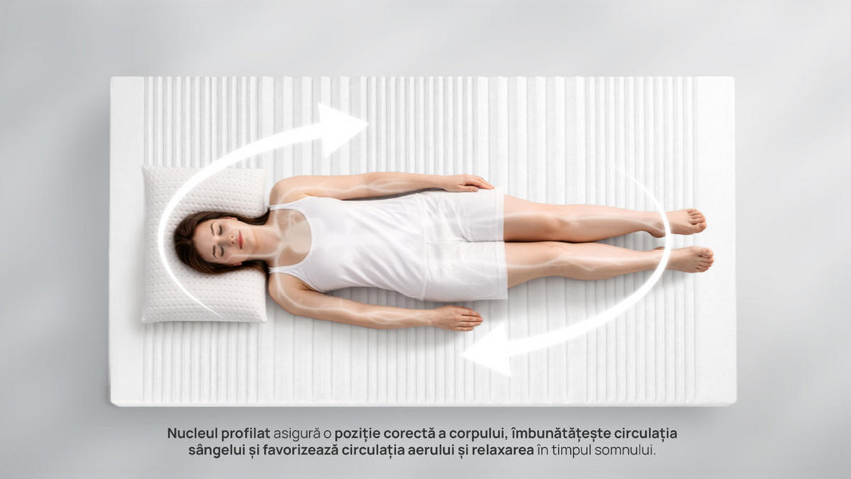 Saltea Din Spuma 140/200 cm  - Basics, textil (140/200cm)