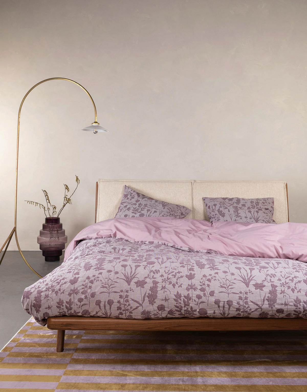 POSTELJINA 135/200 cm   - ljubičasta, Konvencionalno, tekstil (135/200cm) - Essenza