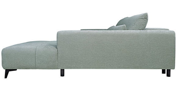 ECKSOFA  in Chenille Hellgrau  279/222 cm  - Hellgrau/Schwarz, KONVENTIONELL, Kunststoff/Textil (279/222cm) - Hom`in