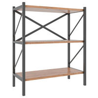 REGAL  66/85/34 cm Honigeiche  - Honigeiche/Schwarz, Modern, Holzwerkstoff/Metall (66/85/34cm) - MID.YOU