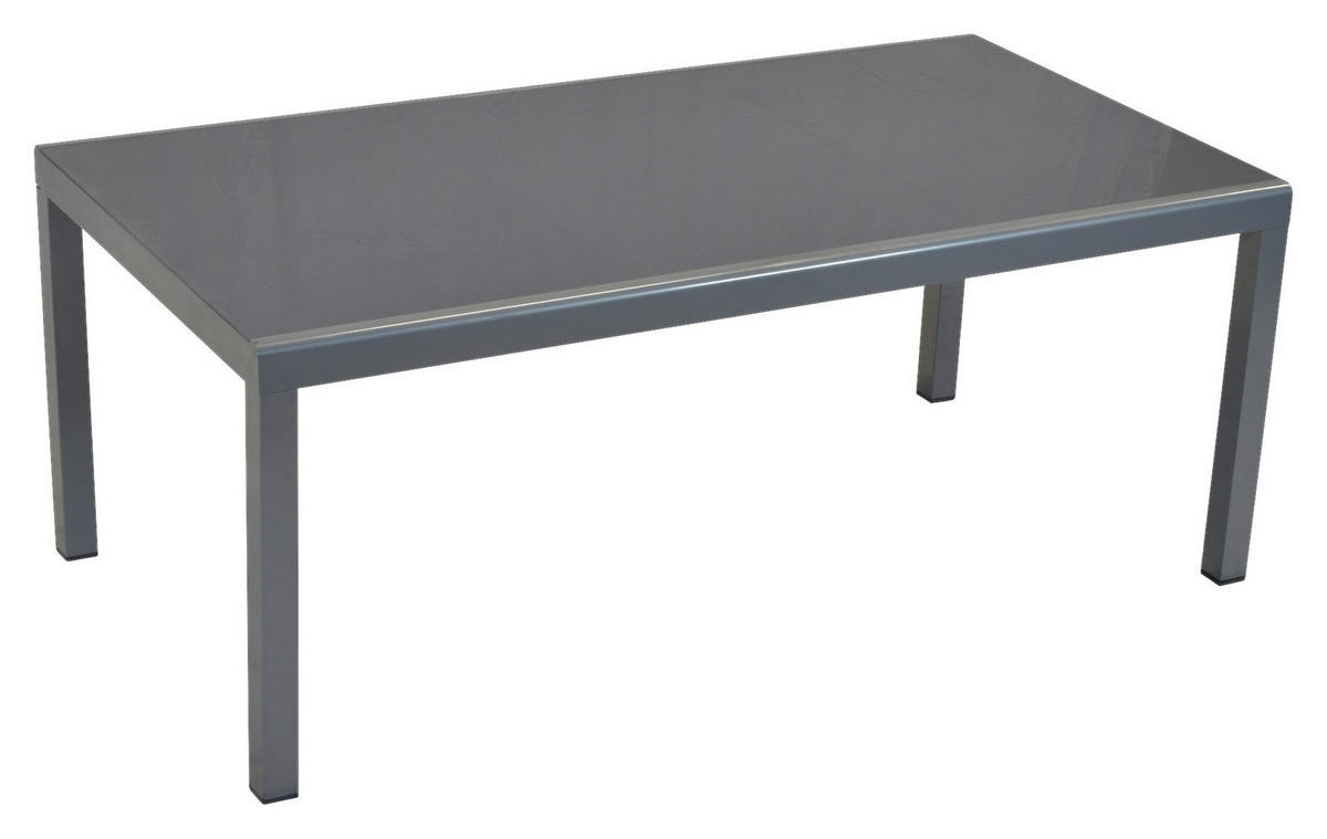 GARTENSET Aluminium  - Silberfarben/Schwarz, MODERN, Textil/Metall - Gardenson