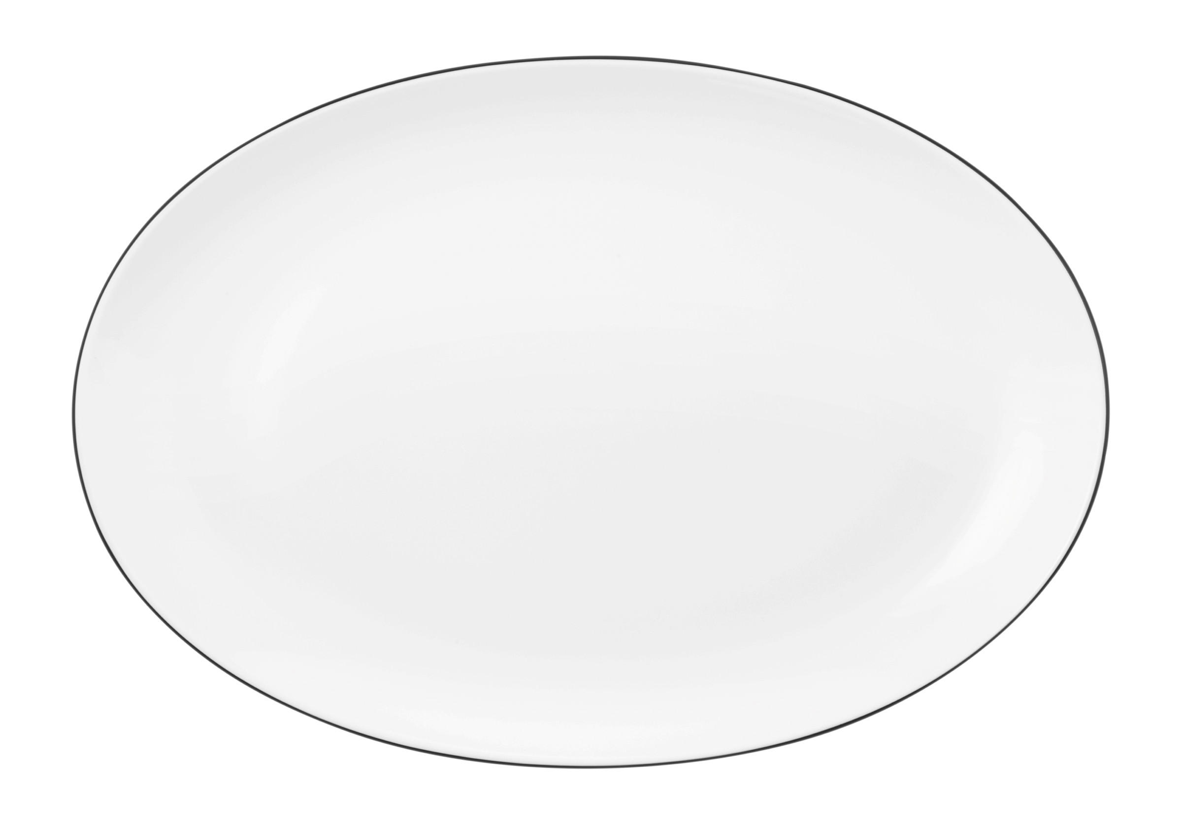 SERVIERPLATTE - Weiß, Keramik (35,1/24,2/3,1cm) - Seltmann Weiden