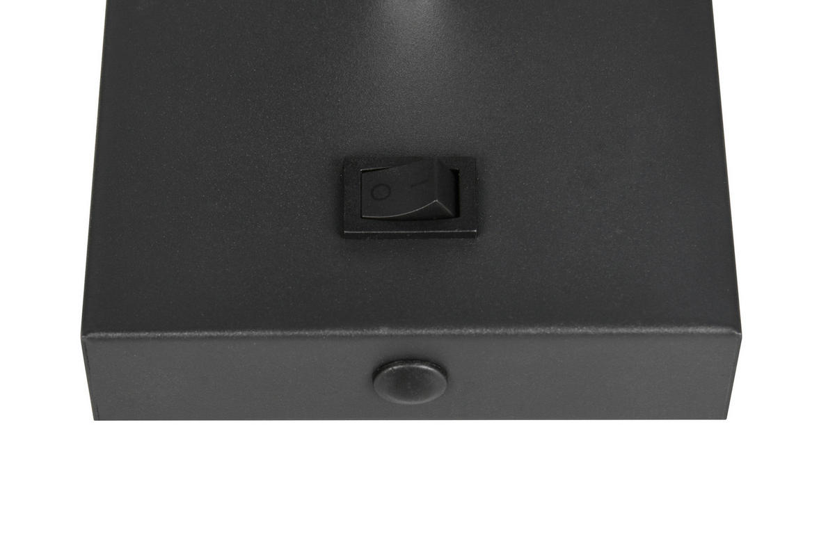 STRAHLER 9/16 cm   - Schwarz/Grau, Design, Glas/Metall (9/16cm)