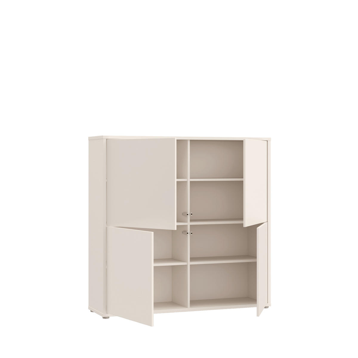 HIGHBOARD  124,5/121,5/34,9 cm  - Sandfarben/Grau, MODERN, Holzwerkstoff/Kunststoff (124,5/121,5/34,9cm) - Carryhome