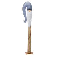 WICHTEL  - Grau, Basics, Holz/Kunststoff (25/100/20cm) - X-Mas