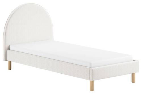 KINDER-/JUNIORBETT - Naturfarben/Weiß, ROMANTIK / LANDHAUS, Holz/Textil (90/200cm) - MID.YOU