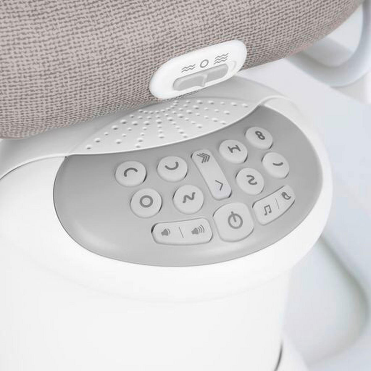 SCHAUKELWIPPE All Ways Soother Silberfarben   - Beige/Silberfarben, Basics, Textil/Metall (72,5/65,2/81cm) - Graco