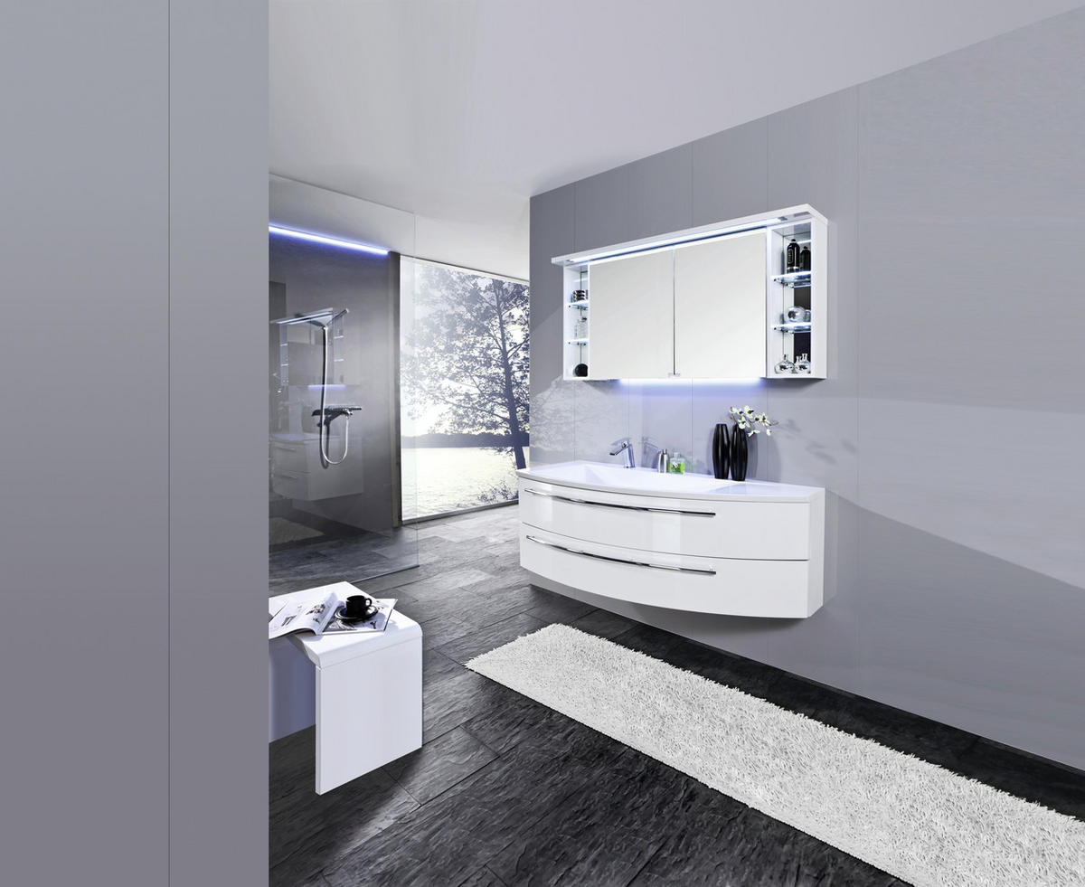 BADRUM 140 cm  - vit, Design, trämaterial (140cm) - Novel