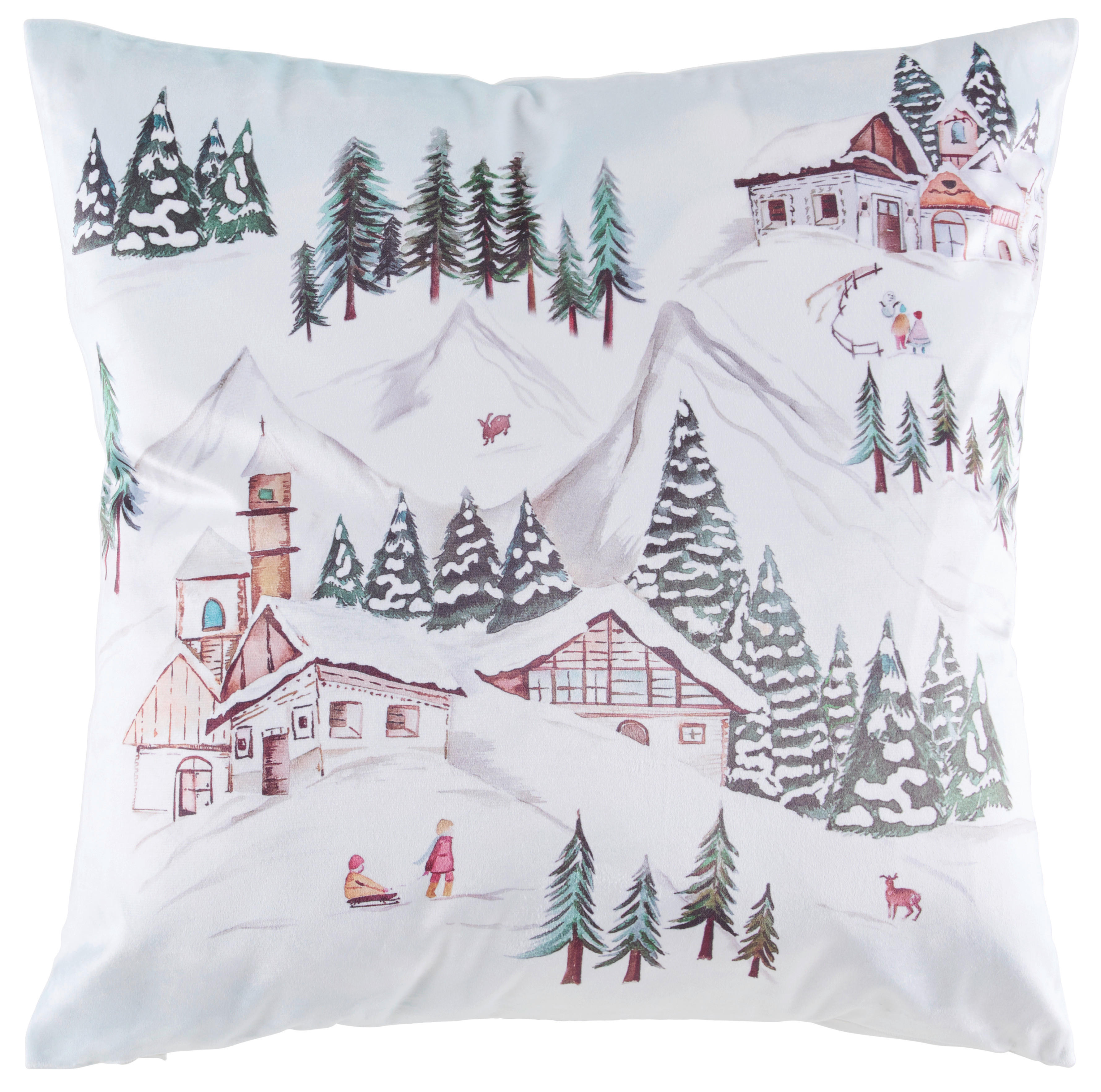 KISSENHÜLLE Festive Getaway 45/45 cm  - Multicolor, KONVENTIONELL, Textil (45/45cm) - X-Mas