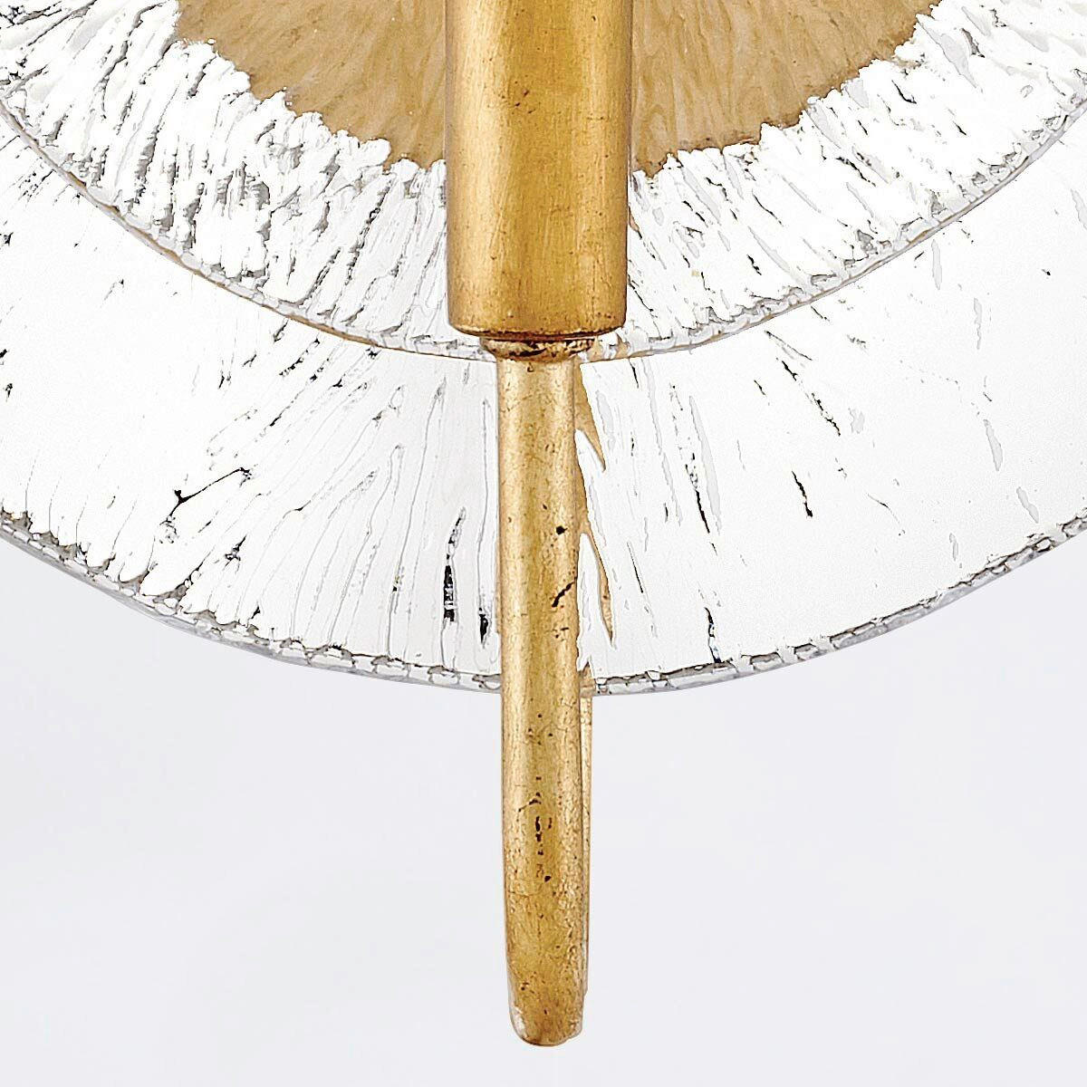 WANDLEUCHTE Rene  30/25,4/10,2 cm  - Goldfarben, KONVENTIONELL, Glas/Metall (30/25,4/10,2cm) - Elstead Lighting