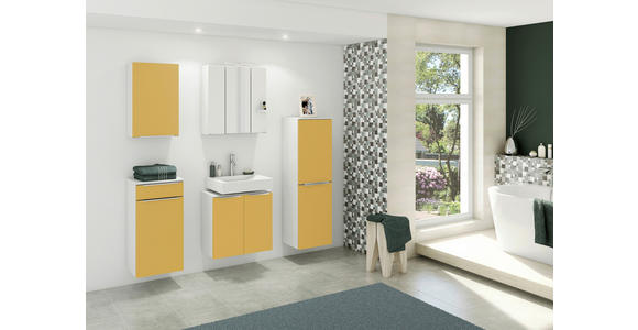 SPIEGELSCHRANK 60/66/20 cm - Edelstahlfarben/Weiß, KONVENTIONELL, Glas/Holzwerkstoff (60/66/20cm) - Xora