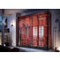 SCHIEBETÜRENSCHRANK in Rot, Schwarz - Anthrazit/Rot, Design, Holzwerkstoff/Metall (215/210/60cm) - Stylife SCHIEBETÜRENSCHRANK in Rot, Schwarz - Anthrazit/Rot, Design, Holzwerkstoff/Metall (215/210/60cm) - Stylife