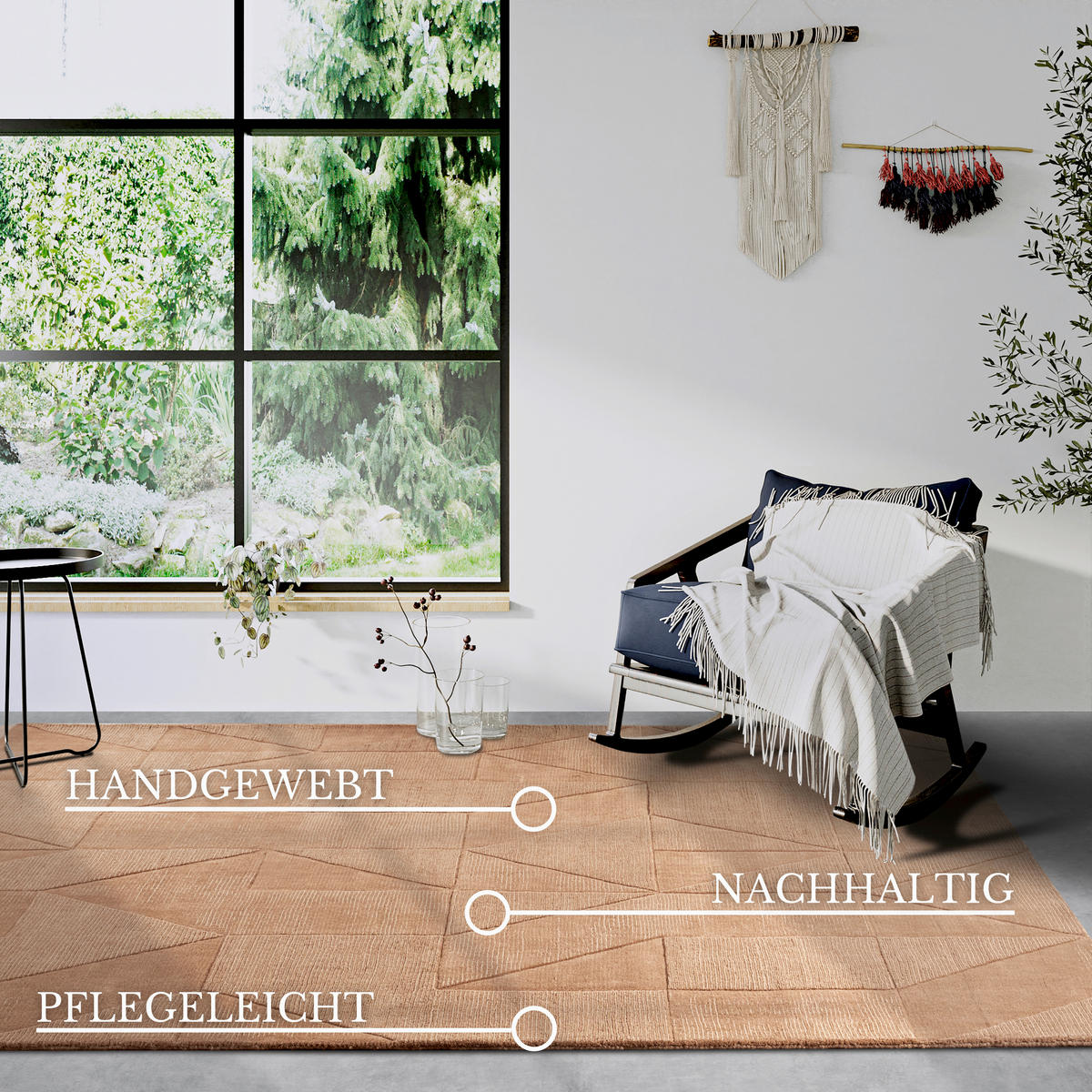 HANDWEBTEPPICH 160/230 cm Kollektion 1906 Kupferfarben  - Kupferfarben, Basics, Textil (160/230cm) - Villeroy & Boch
