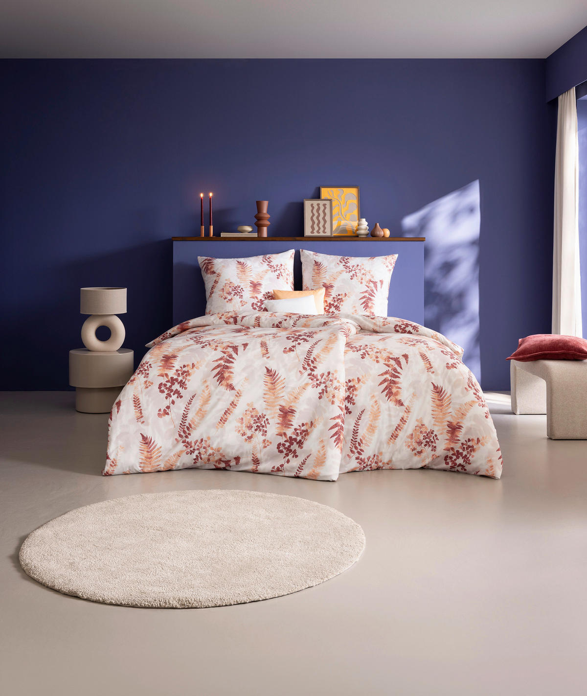 BETTWÄSCHE 2-teilig Atelier Interlock-Jersey 135/200 cm  - Rostfarben, Design, Textil (135/200cm) - Estella