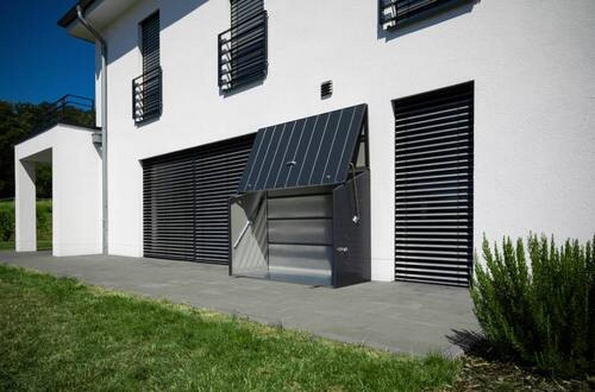 GERÄTESCHRANK 76/139/185 cm  - Anthrazit, Basics, Metall (76/139/185cm)