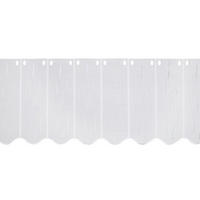VITRÁZSFÜGGÖNY 50 cm  - fehér/szürke, Konventionell, textil (50cm) - Esposa