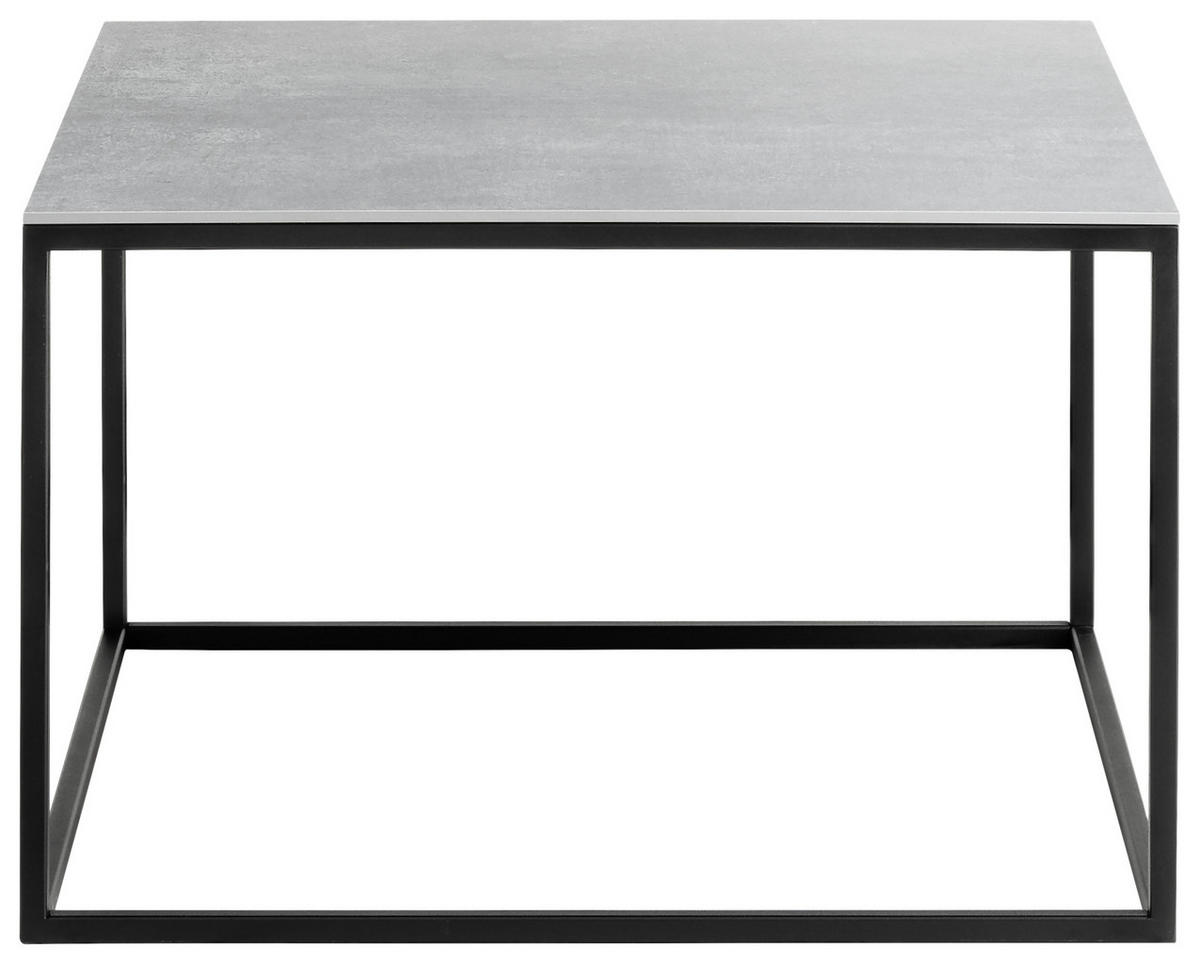 COUCHTISCH in Keramik 65/65/41,5 cm  - Schwarz/Grau, Design, Keramik/Metall (65/65/41,5cm) - Johann Jakob