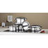 KOCHTOPFSET Edelstahl 4-teilig - Basics, Metall (56,5/38,5/25cm) - FISSLER