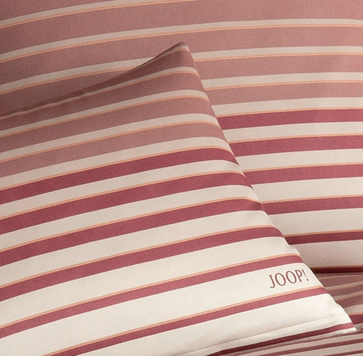 BETTWÄSCHE Shutter Makosatin 140/200 cm  - Rot, Design, Textil (140/200cm) - Joop!