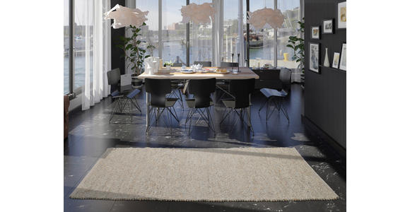 HANDWEBTEPPICH 80/250 cm Helsinki Naturfarben  - Naturfarben, Basics, Textil (80/250cm) - Linea Natura