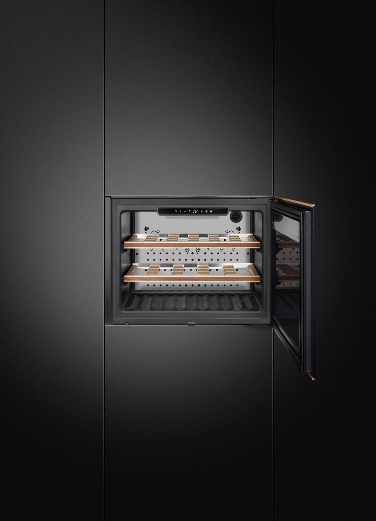 WEINKÜHLSCHRANK CVI621NR3  - Schwarz/Kupferfarben, Basics, Glas/Metall (59,6/45,7/56cm) - SMEG