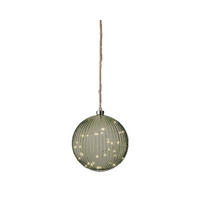 Decorațiune Led Xmassale - verde, Trend, sticlă (20cm) - Ambia Home