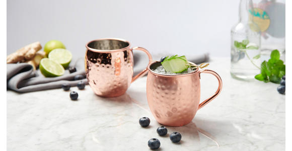 MOSCOW MULE 2ER SET  - Kupferfarben, Trend, Metall (550ml) - Novel