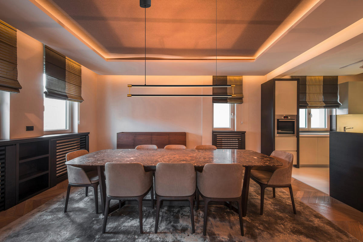 LED-HÄNGELEUCHTE 84/9/150 cm    - Goldfarben/Schwarz, Design, Kunststoff/Metall (84/9/150cm) - Globo