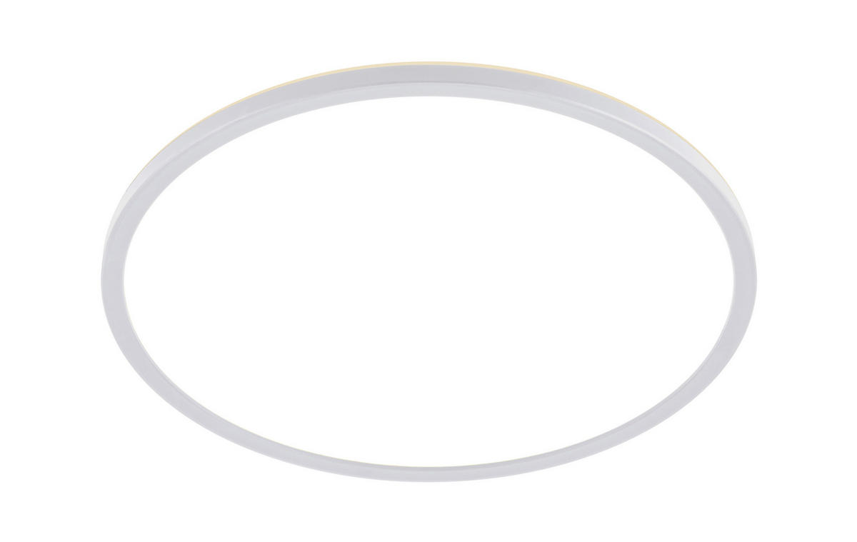 STROPNÉ LED SVIETIDLO, 42/2,9 cm  - biela, Basics, plast (42/2,9cm) - Novel