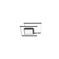 LED-DECKENLEUCHTE KARO 70/6,5 cm   - Anthrazit, Design, Metall (70/6,5cm) - Hell