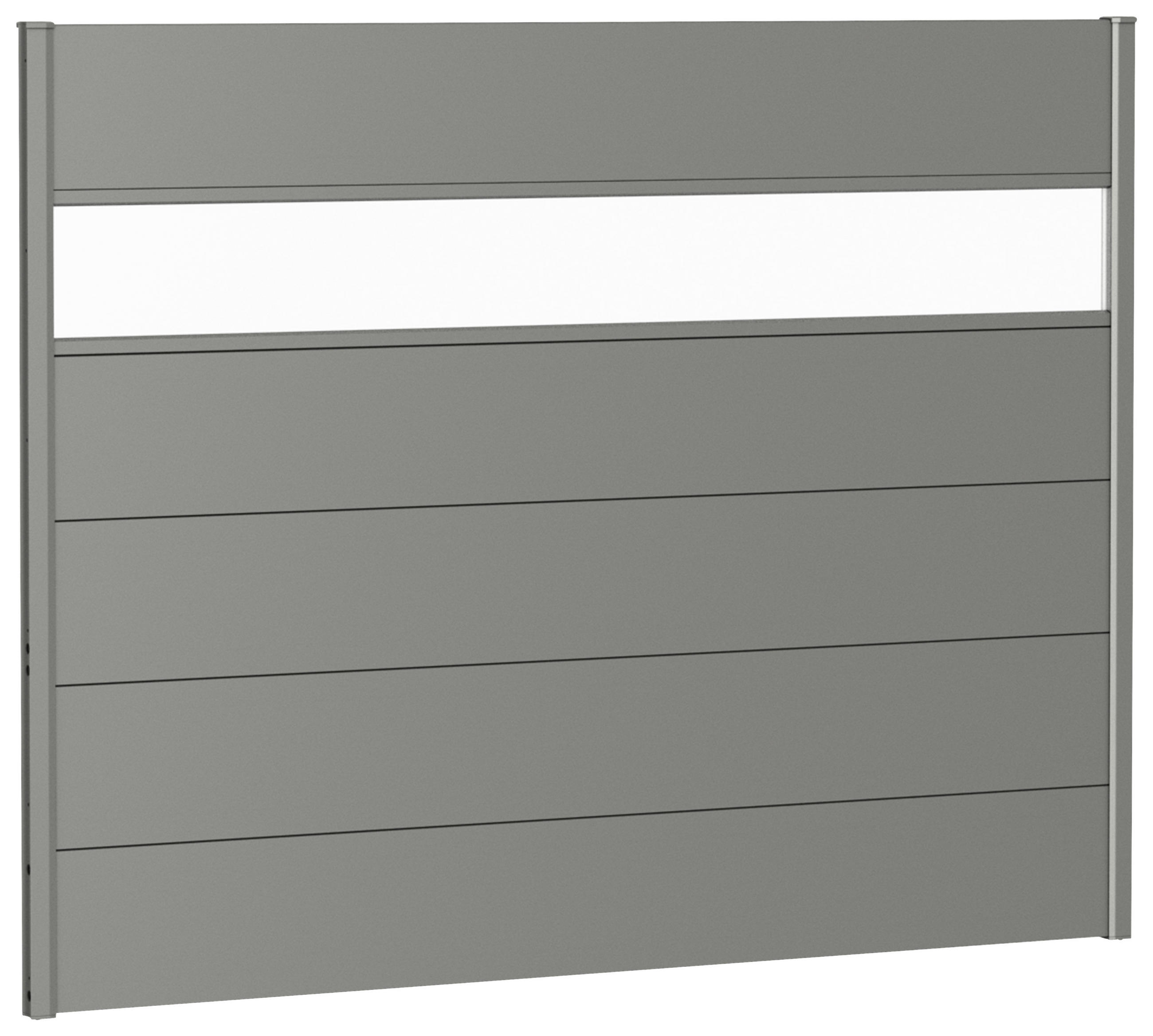 SICHTSCHUTZ  - Grau, Basics, Kunststoff/Metall (180/137/4,4cm) - Biohort