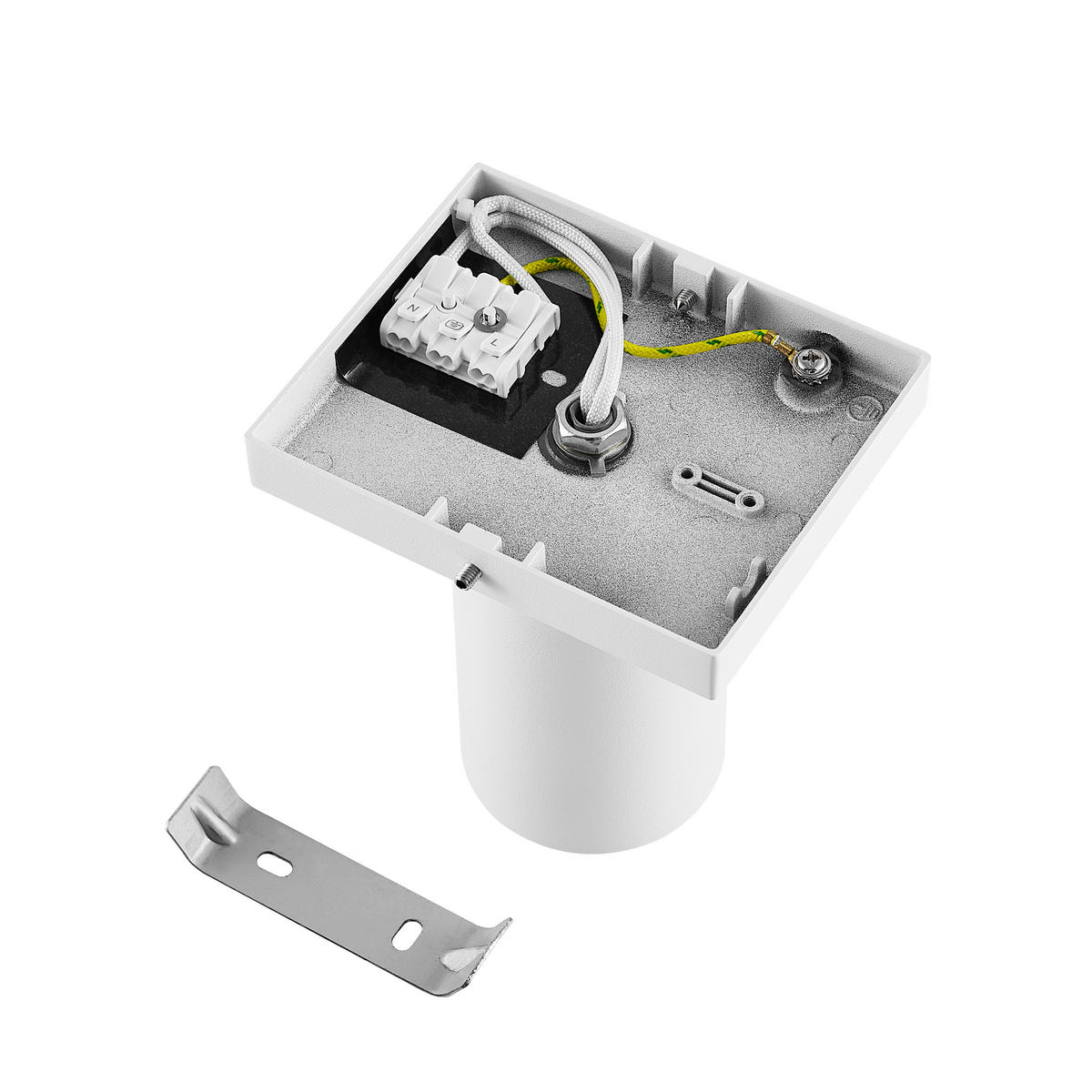 DECKENSTRAHLER - Weiss, Design, Metall (6/6/12,5cm)