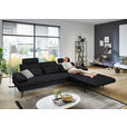 ECKSOFA in Echtleder Anthrazit  310/180 cm  - Anthrazit/Schwarz, Design, Leder/Metall (310/180cm) - Dieter Knoll