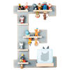 KINDERREGAL Grau  - Grau, MODERN, Holzwerkstoff (38/54/19cm) - MID.YOU