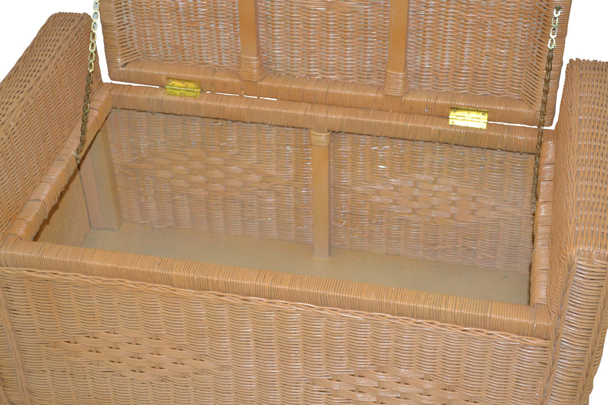 SITZBANK Honig Rattan  - Honig, KONVENTIONELL, Holz (45/90/51cm) - MID.YOU