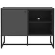 SIDEBOARD Anthrazit, Schwarz  - Anthrazit/Schwarz, MODERN, Holzwerkstoff/Metall (100/75/41cm) - Novel