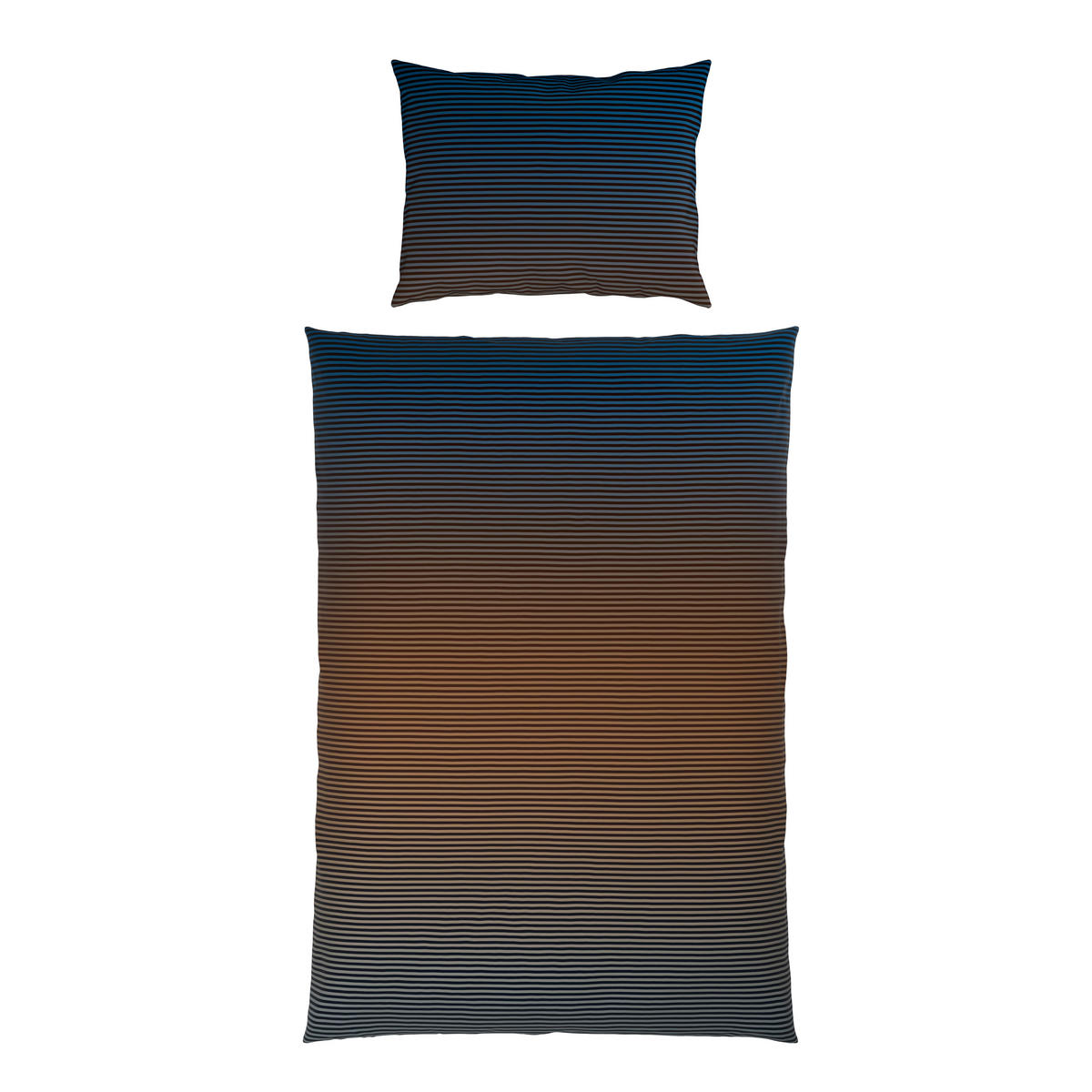 BETTWÄSCHE Satin 140/200 cm  - Blau/Gelb, Textil (140/200cm) - Novel