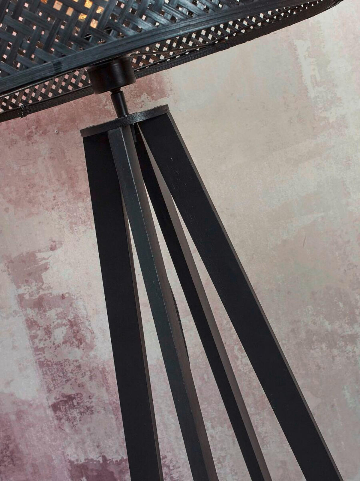 GOLVLAMPA GOOD&MOJO  50/50/145 cm    - svart, Trend (50/50/145cm) - Good & Mojo