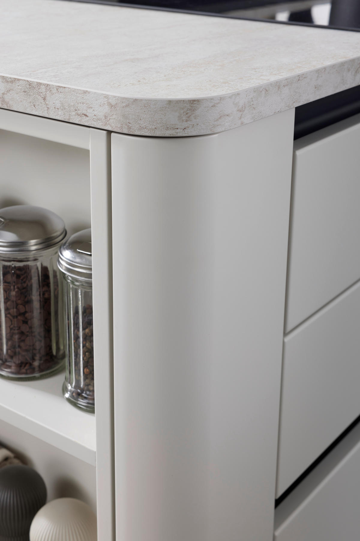 EINBAUKÜCHE   - Weiß, Design, Holzwerkstoff - Novel