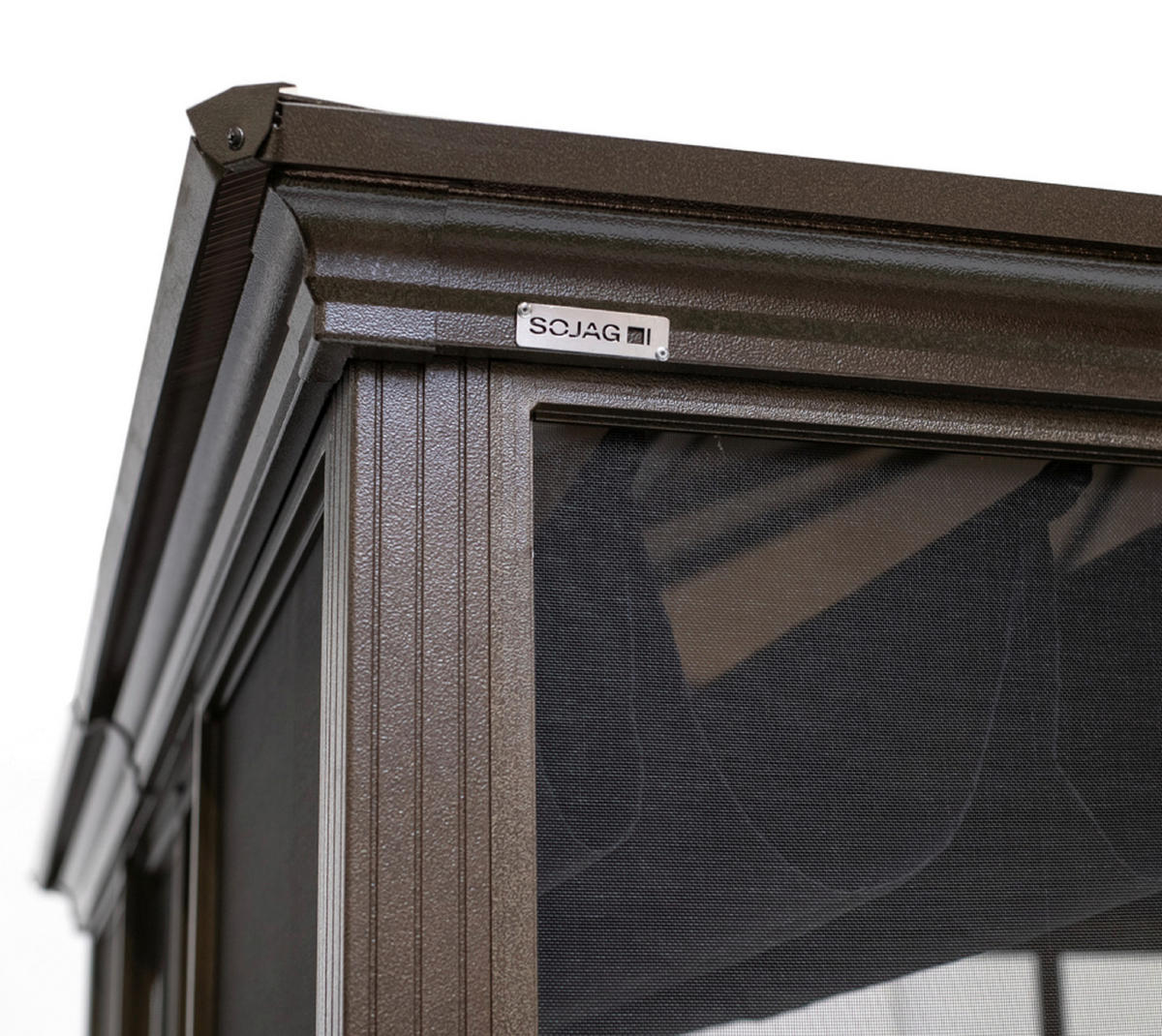 PAVILLON 362/283/297 cm Aluminium  - Bronzefarben, Basics, Kunststoff/Metall (362/283/297cm) - Ambia Garden