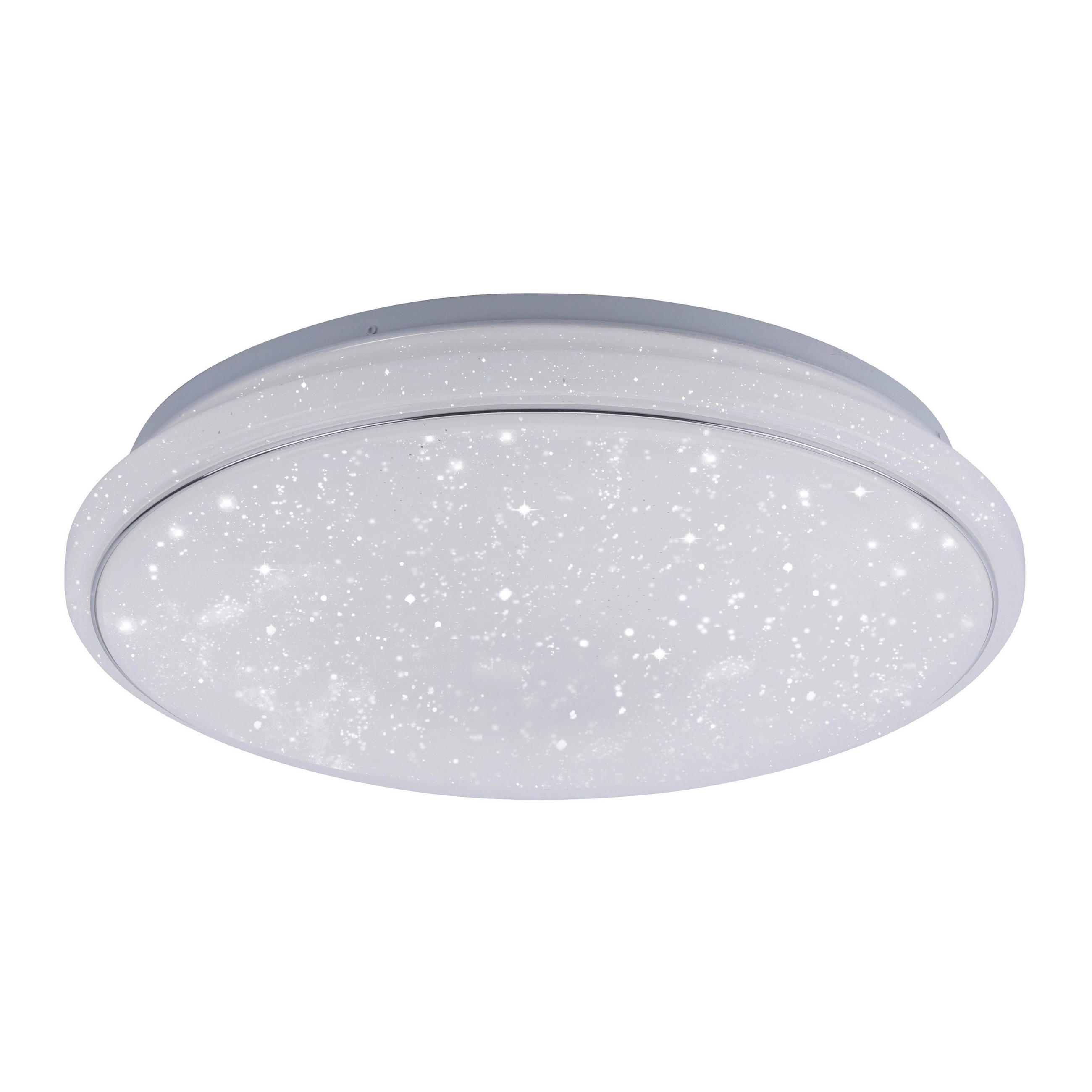 LED-DECKENLEUCHTE Lolasmart-Jupi  Smart 44/44/11 cm   - Weiß, KONVENTIONELL, Kunststoff/Metall (44/44/11cm) - Just Light