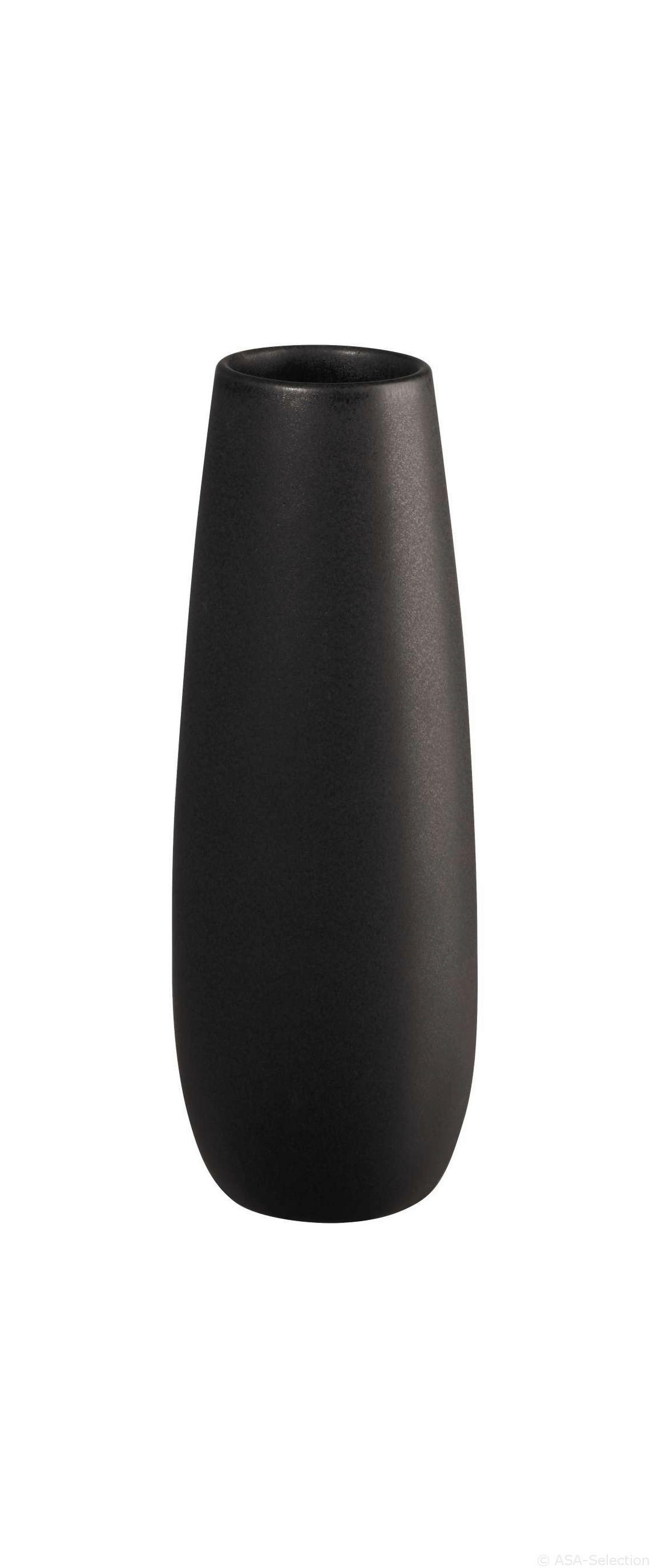 VASE ease 25 cm  - Schwarz, Basics, Keramik (6/25cm) - ASA