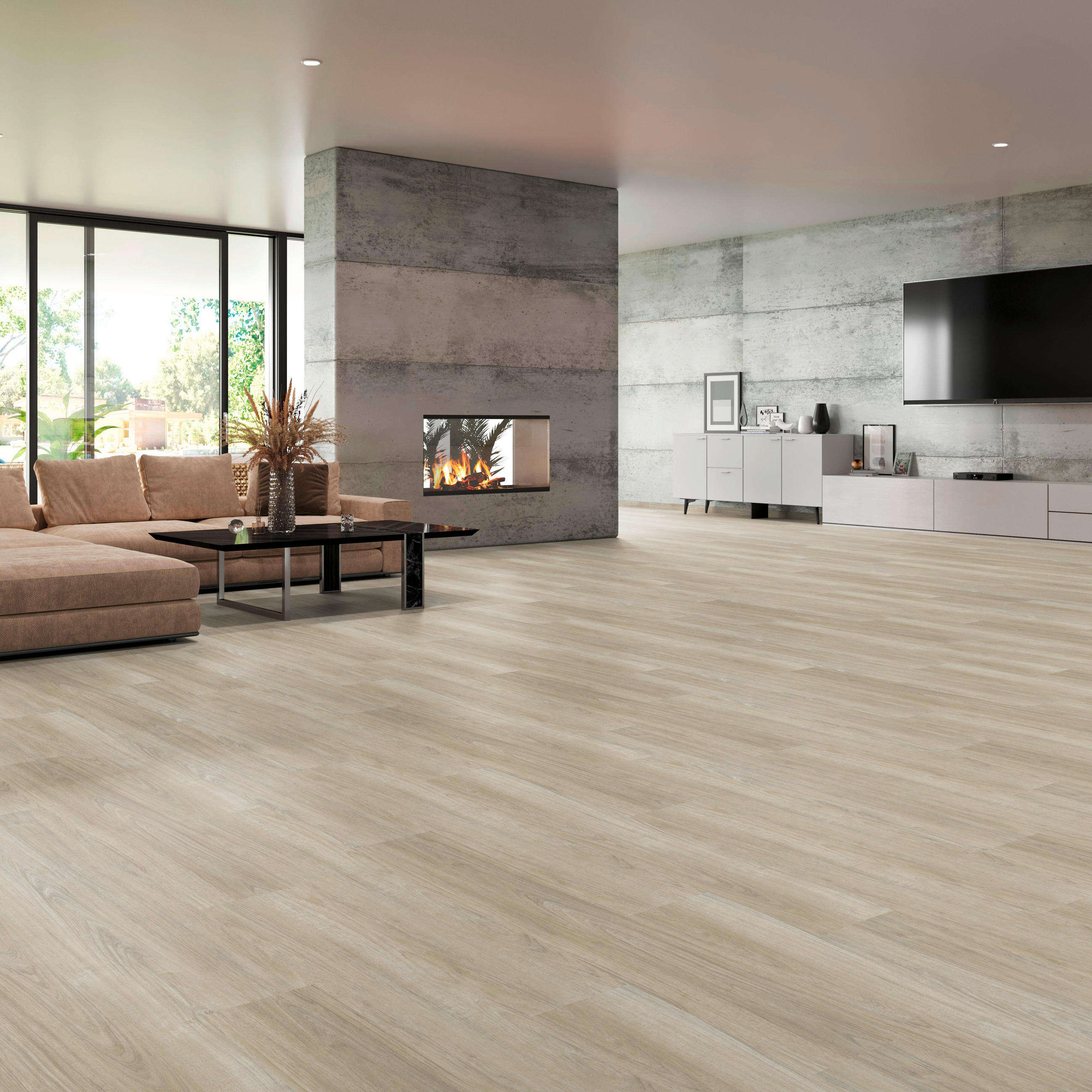 DESIGNBODEN Sensano Eiche Ems 100008901  per  m² - Design, Holz (121/28,8/0,9cm) - Tilo