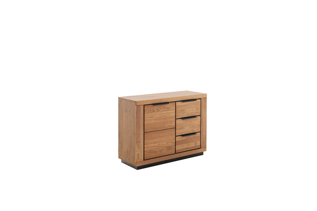 KOMMODE  in 107/80/40 cm  - Wildeiche/Schwarz, Design, Holz/Holzwerkstoff (107/80/40cm) - MID.YOU
