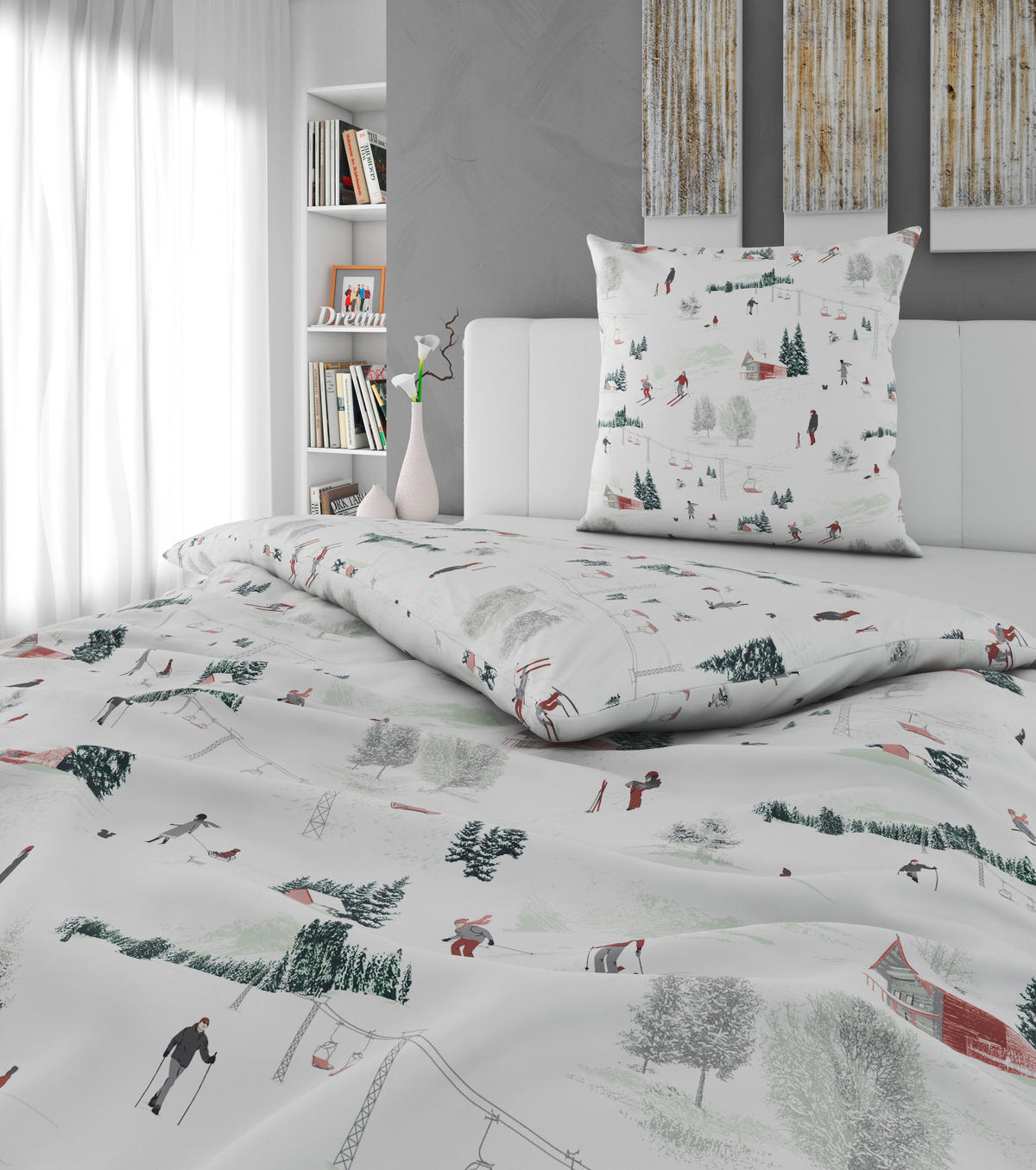 BETTWÄSCHE 2-teilig Flanell 135/200 cm  - Weiß, Textil (135/200cm) - Esposa