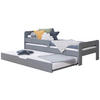 AUSZIEHBETT 90/200 cm  in Hellgrau  - Hellgrau, MODERN, Holz (90/200cm) - MID.YOU