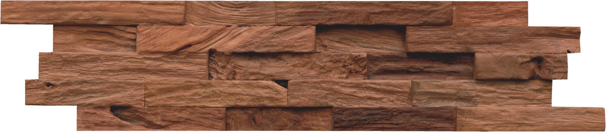 WANDVERKLEIDUNG - Braun, Basics, Holz (61/15/2cm)